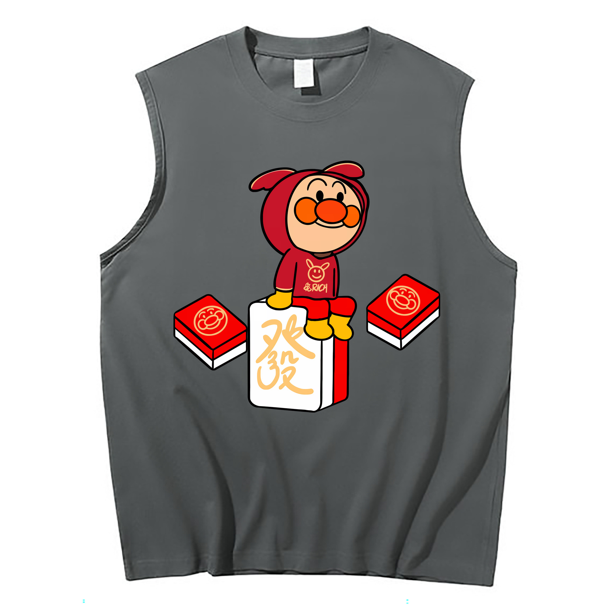 （画像用） アンパンマン Anpanman コットン100％タンクトップ（フロントプリント）
